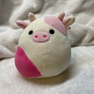 Squishmallow Reshma the Cow Pink Small Stuffed Animal